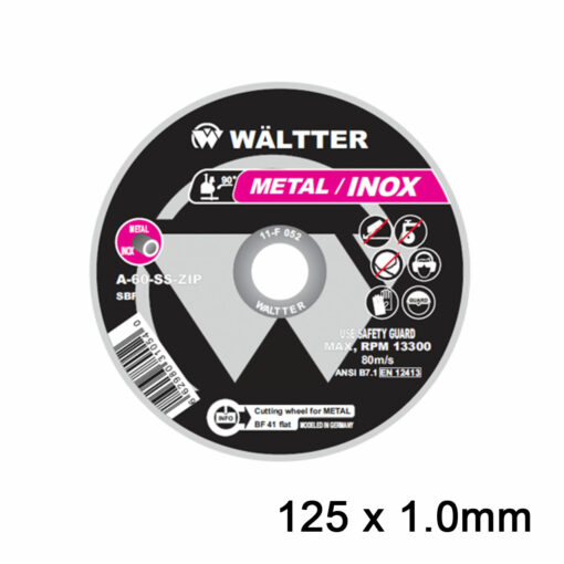 Δίσκοι Κοπής Σιδήρου / INOX WALTTER 125x1.0mm-1