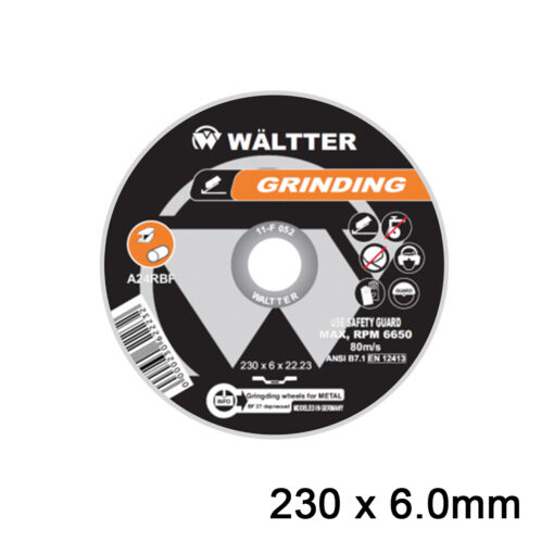 Δίσκος Λείανσης Σιδήρου / INOX WALTTER 230x6.0mm-1