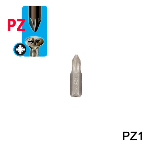 Κατσαβιδόμυτες 1/4" PZ1x25mm-1