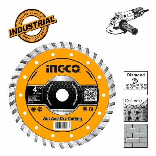 Διαμαντόδισκος Λεπτός Δομικών Υλικών 115mm x 1.5mm-1