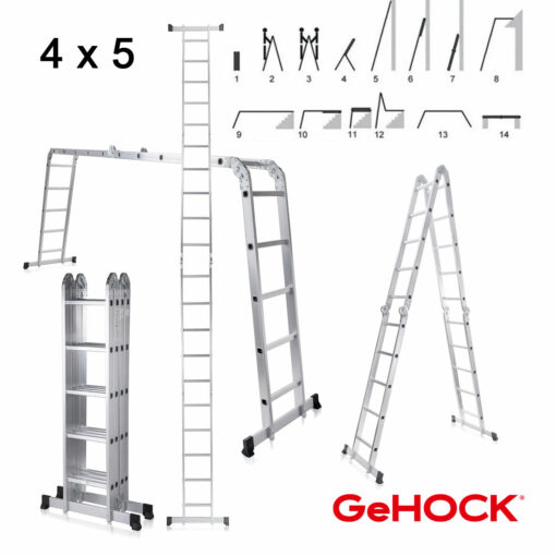 Πολυμορφική Σκάλα Αλουμινίου 4 x 5 GeHOCK-1